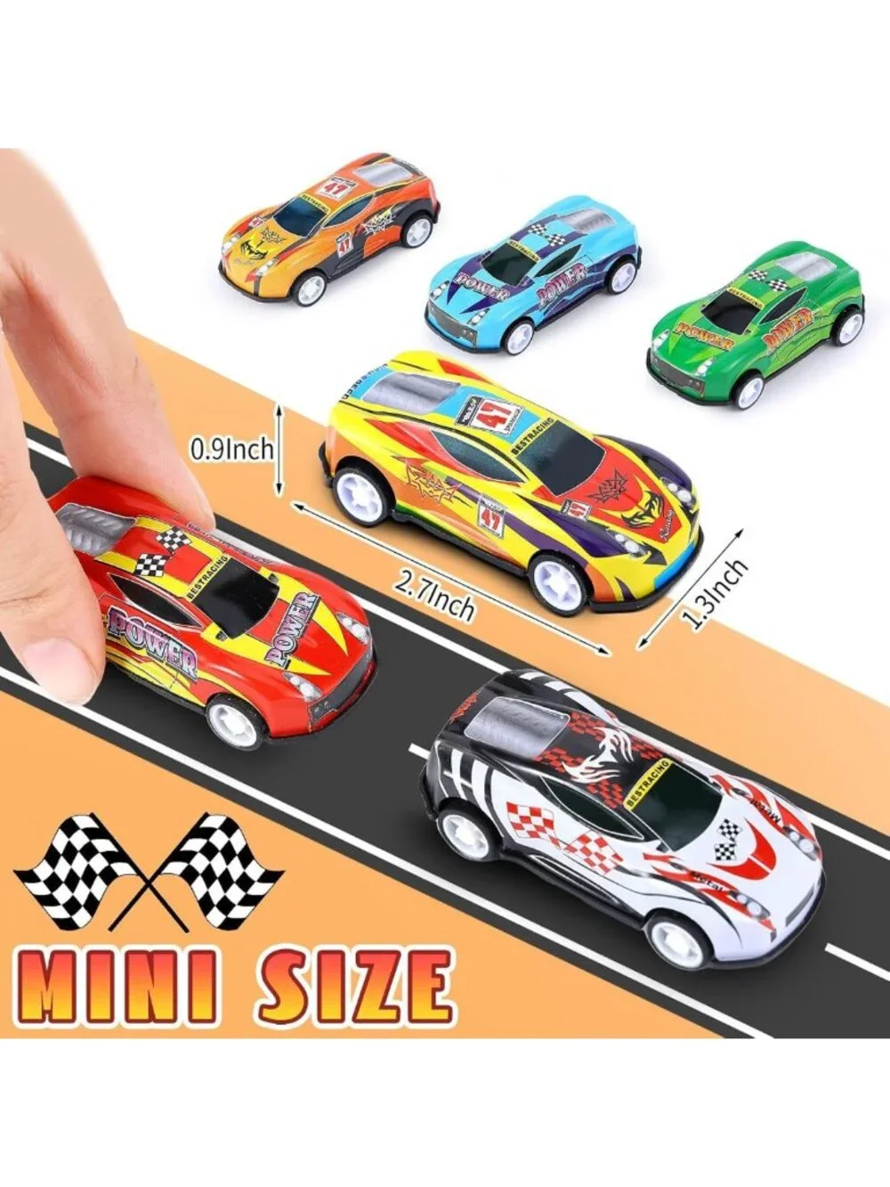 280 Pcs Mini Pull Back Cars - Fun Metal Race Vehicles for Kids, Party Favors